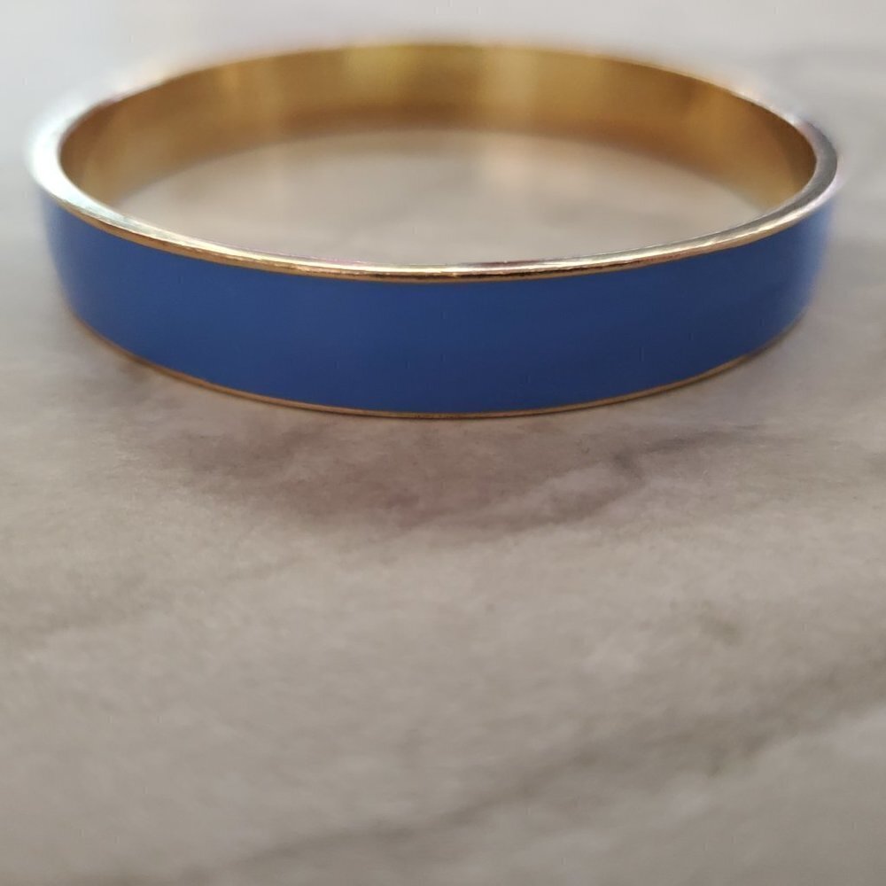 💙 Vintage Y2k 00s 2000's J. Crew Bright Spring blue Skinny Bangle 💙 - Picture 3 of 9